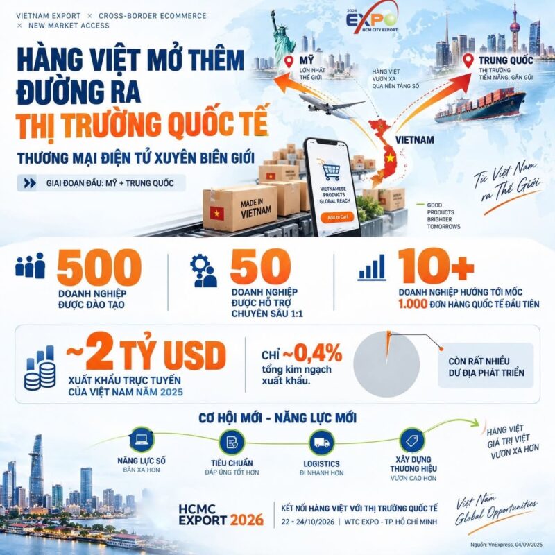Vietnamese goods open another route to world markets through e-commerce
