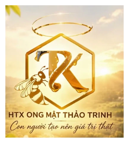 Logo HTX ong mật Thảo Trinh